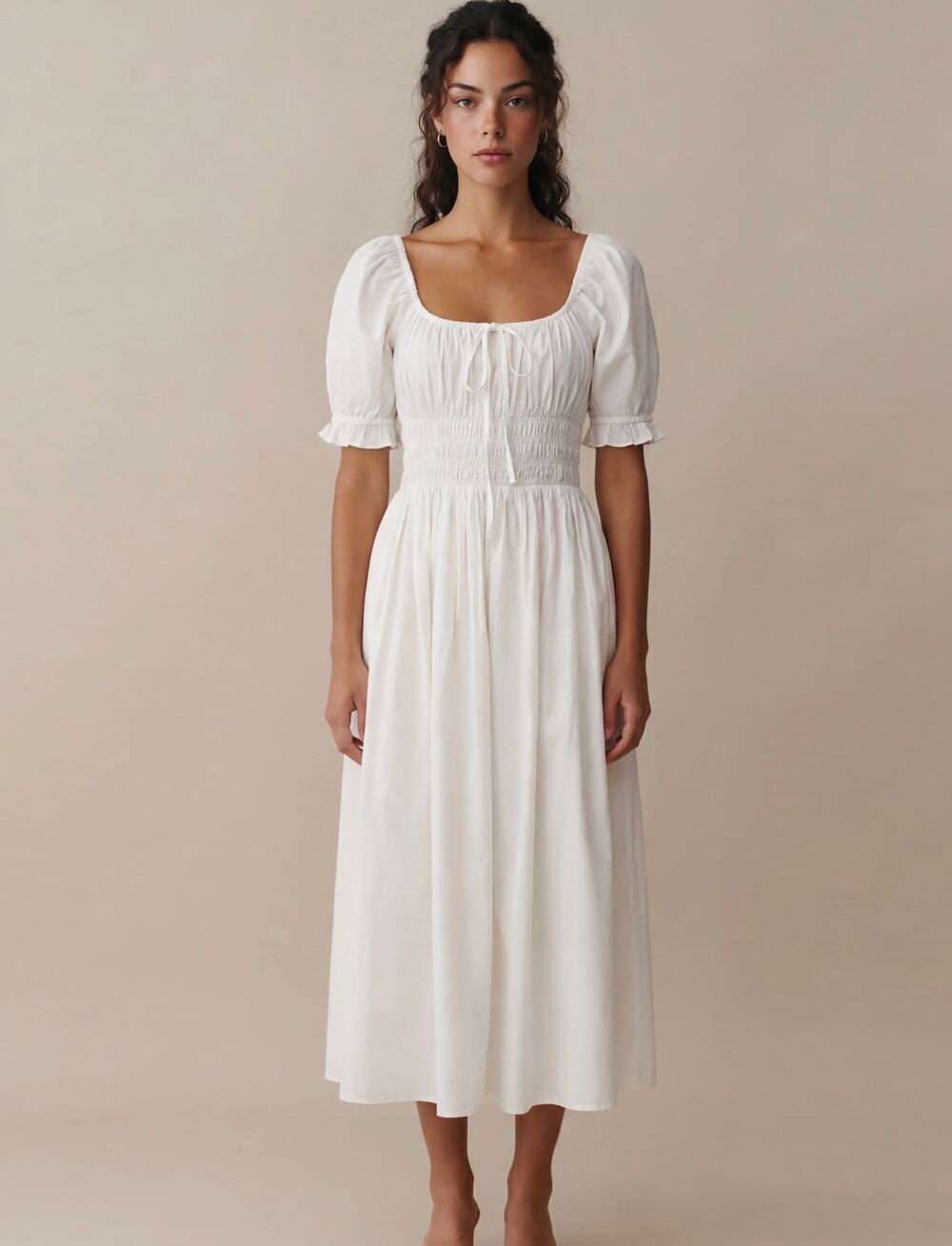 New sorella  white Fenella Cotton Dress $223 Sz S